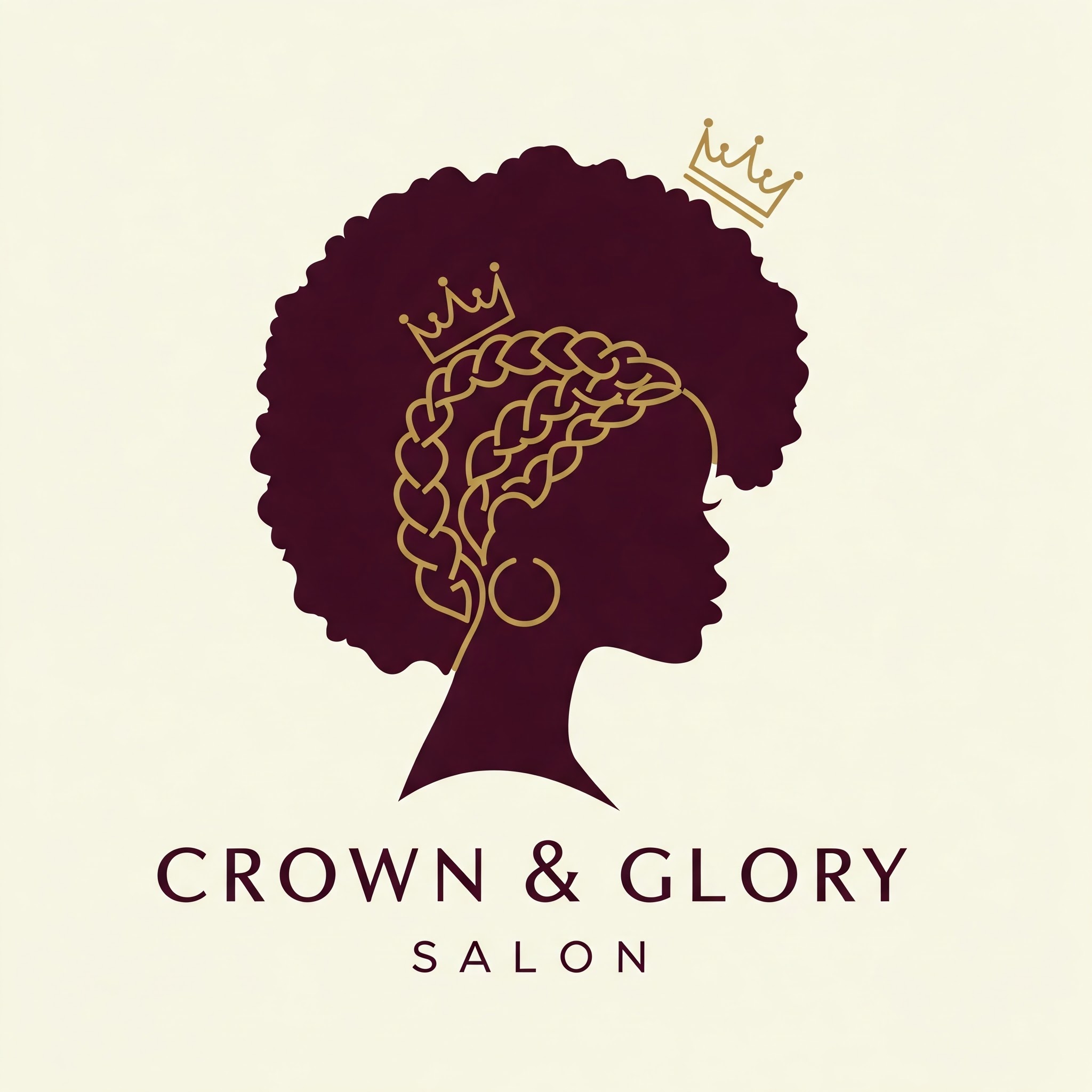 Crown & Glory Salon Logo